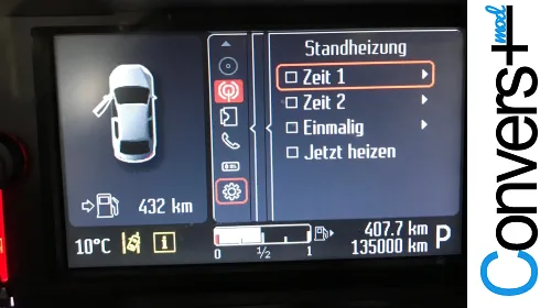Standheizung freischalten