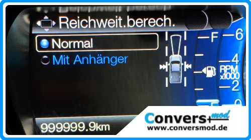 Reichweitenberechnung für Anhängerbetrieb