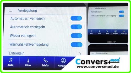 Fahrzeugmenü in Sync 3
